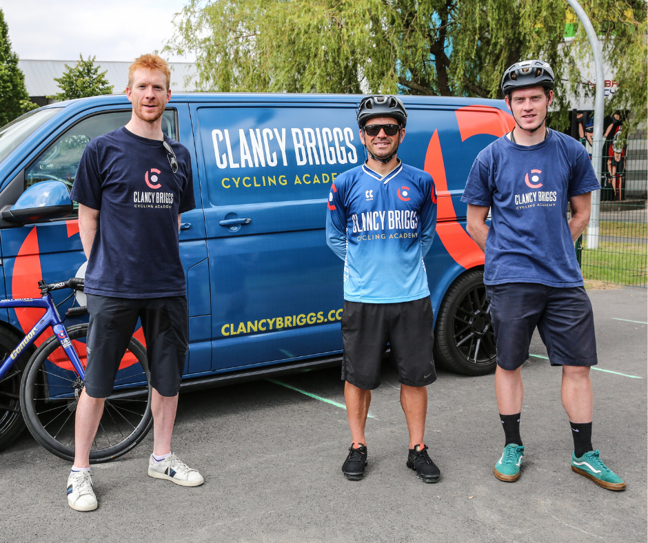 Coaches - L to R, Ed Clancy OBE, Graham Briggs & Ali Slater